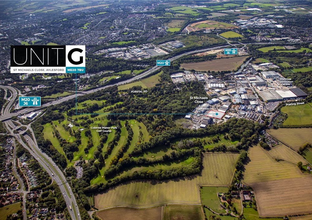 Units D & E, St. Michaels Close - Aerial