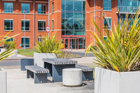 Geneva, International Park, Birmingham, Office To Let - Exterior-seating-bike rake-EV-10.jpg