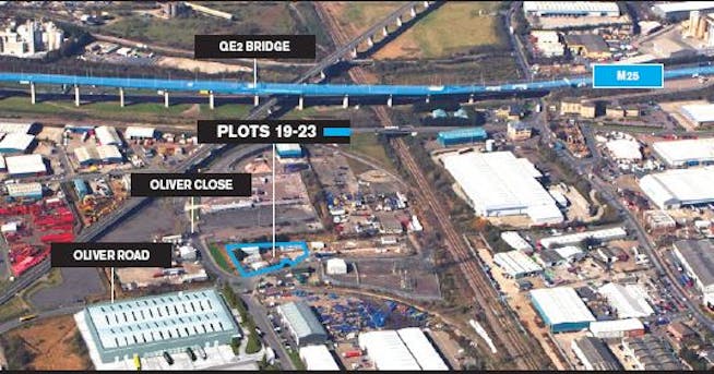 Plot 19-23 (South) Thurrock Open Storage Park, Riverside Industrial Estate, West Thurrock, Land / Open Storage To Let - West Thurrock  Plot 1923 Thurrock Open Storage Park aerial 2.JPG