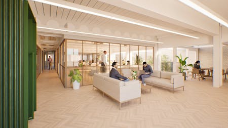 The Studios At Drill Hall, 174-178 Mile End Road, London, Education / Leisure / Office To Let - Communal Space First Floor CGI.jpg
