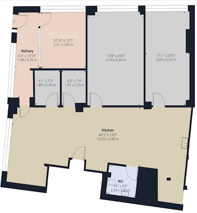 199 High Street, London, F1/D1 To Let - 199 High Street Acton plan.png