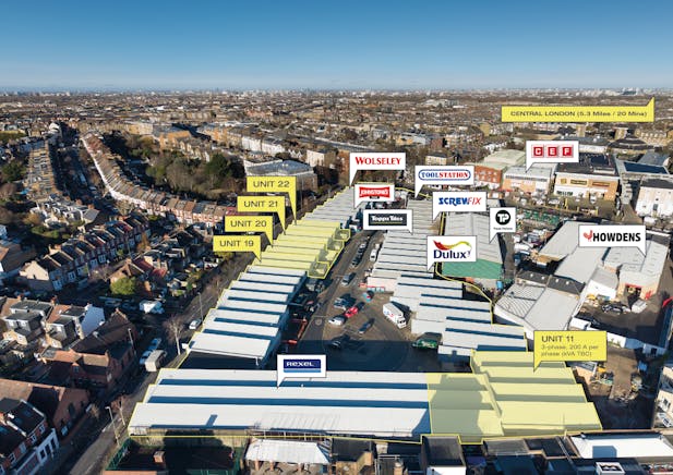 Unit's 21 & 22 Zennor Trade Park, Balham, Industrial To Let - Aerial - Updated.png