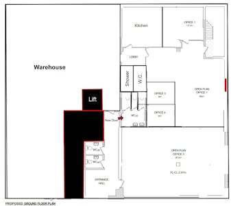 Ground Floor, Unit G9 Calmount Park, Dublin 12, Industrial To Let - Floor Plan.jpg