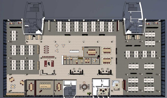 2nd floor - New Castle House, Castle Boulevard, Nottingham, Office To Let - 2nd floor 3D layout latest Dec 25.png