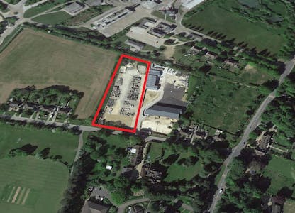 Storage land TO LET, Pit Lane, Ketton, Land To Let - Google Earth 1 Red Lined.jpg