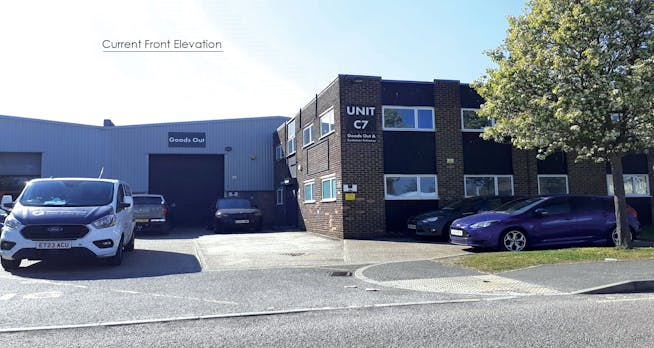 Units C6 & C7 J31 Park, West Thurrock, Industrial To Let - C6-&-C7-J31-Park-current-front-elevation.jpg