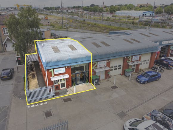 Unit 1, 86 Goodhall Street, Park Royal, Trade Counter / Showroom / Industrial / Warehouse To Let - 1 Unit 1 Outlined .jpg