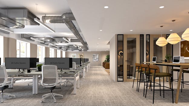 25 Soho Square, London, Office To Let - Royal London Open Plan Visual 230925.jpg