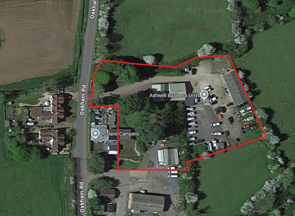 Ashwell Business Park, Ashwell, Oakham, Development / Land / Mixed Use / Office / Industrial / Warehouse For Sale - Google Overhead Redlined.jpg