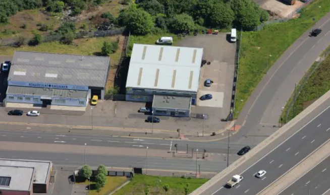 110 Glasgow Road, 110 Glasgow Road, Glasgow, Industrial / Other To Let - Aerial.jpg