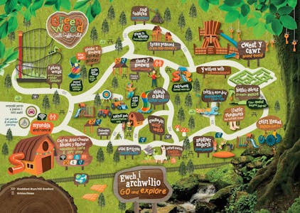 Green Wood Family Theme Park, Gelli Guffwidd, Y Felinheli, Leisure For Sale - GW-Greenwood-Jan-2025-map-scaled.jpg