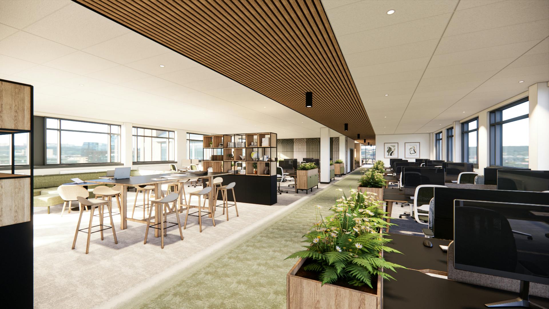 Blenheim House, Leeds, Offices To Let - Typical Office View 01  Open Plan Office Rev 2.jpg