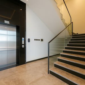 AURA: Premium Commercial space, 18th November Street, Muscat, Office / Retail To Let - 10 Stairs and lift.jpg