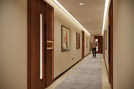 Russett House, 49 St. James Road, Edgbaston, Birmingham, Office To Let - Ground floor corridor - FN.jpg