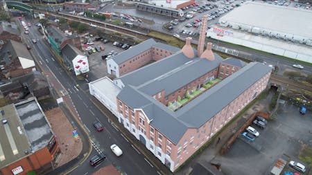 Phoenix Works (Former Factory), 500 King Street, Stoke-on-Trent, Development / Land For Sale - aerial view.jpg