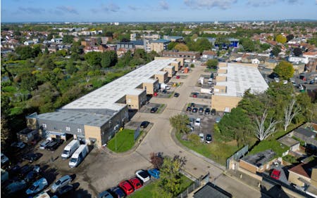 Unit 18 Heston Industrial Mall, Heston, Industrial/Logistics / Industrial / Warehouse To Let - Estate Arial.png