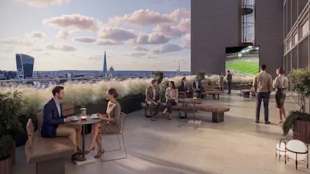 88 Wood Street, London, Office To Let - 88 Wood St - communal terrace