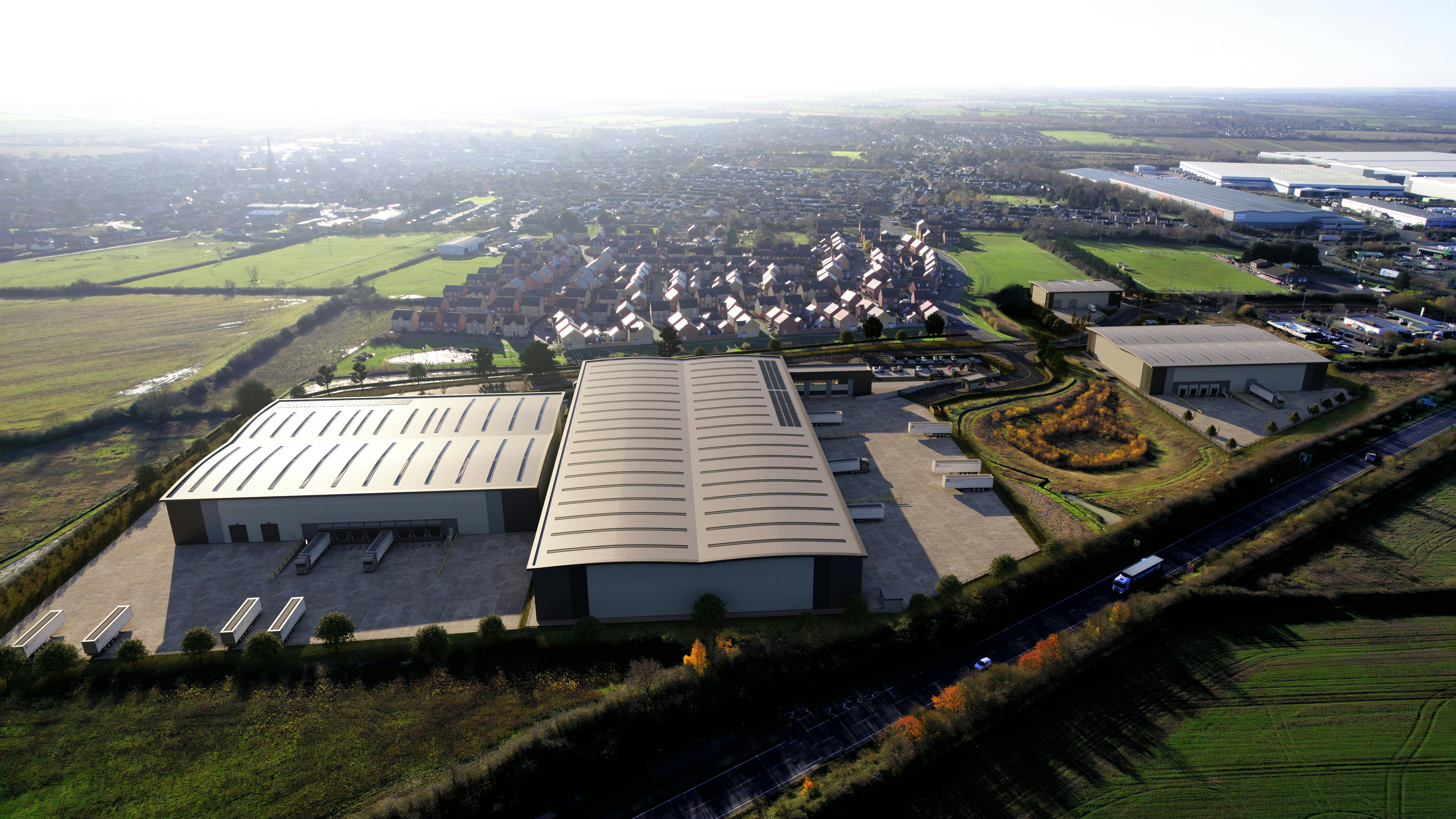 Quattro Raunds, Raunds, Northamptonshire, Distribution Warehouse To Let - Quattro_Aerial1_01.jpg