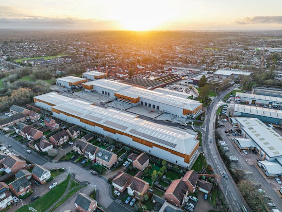 Unit 4, Hurricane Urban Hub, Reading, Berkshire, Warehouse & Industrial To Let - drone_evening_0003.jpg
