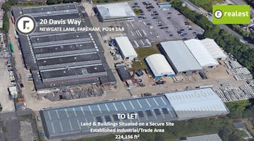 Land & Buildings at 20 Davis Way, Newgate Lane, Fareham, Industrial / Open Storage To Let - Front Page.jpg