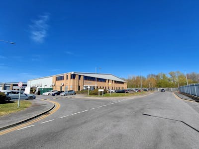 Unit 5 Thorpe Industrial Estate, Alpha Way, Egham, Industrial/Logistics / Industrial / Warehouse Lease Assignment - Unit 5 Alpha Way, Egham, external front of warehouse, industrial unit approach road.jpg