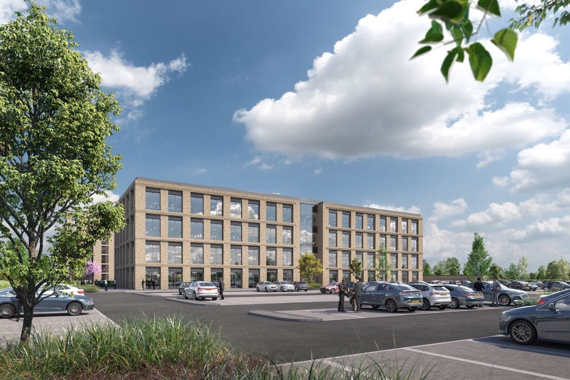 No.1 Bicester Arc is a new 60,000 sq ft Grade A, lab enabled office building providing a new benchmark for office and laboratory accommodation in Bicester.  No.1 Bicester Arc will sit at the front of the wider Bicester Arc development, a new development offering 600,000 sq. ft. of buildings. 

Specification includes:
• Floor-to-floor height of 4.35m meaning that a wide range of laboratory uses can be accommodated in the building
• A dedicated 13.7 MVA electricity supply available on Bicester Arc allowing high power users to be accommodated
• Excellent prominence and visibility to the A41
• Set within a heavily landscaped and biodiverse environment with a dedicated Eco Park for use by the occupiers of Bicester Arc
• No.1 will be built to BREEAM ‘Excellent’ accreditation with an EPC ‘A’ rating and in line with a wider ESG strategy
• The building will be completed to an institutional shell and core specification allowing individual tenant fit outs to reflect specific occupier needs
Specification also includes full height glazing, high speed broadband, cycle storage, flexible floorplates, EV parking and air conditioning.