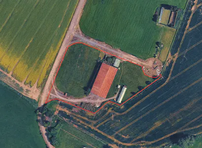 Hangar 3, Eaton-upon-Tern, Distribution Warehouse / Industrial / Open Storage / Warehouse / Industrial / Warehouse For Sale - Aerial 1 - Marked.png