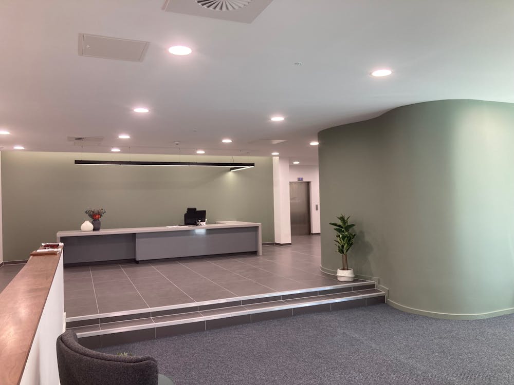 St. Marys House, Cardiff, Office To Let / For Sale - Reception Area and Desk.jpg