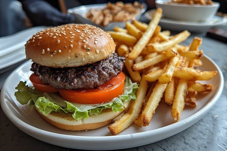 Kentish Town Road, London, Restaurant Lease Assignment - burger chips.jpg