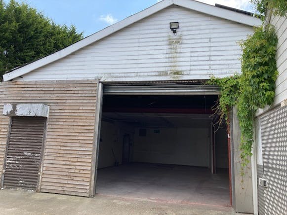 4 Guildford Road, Bagshot, Industrial / Warehouse To Let / For Sale - Loading door open.jpg