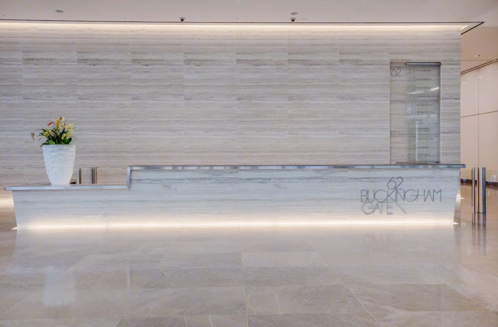 62 Buckingham Gate - Reception