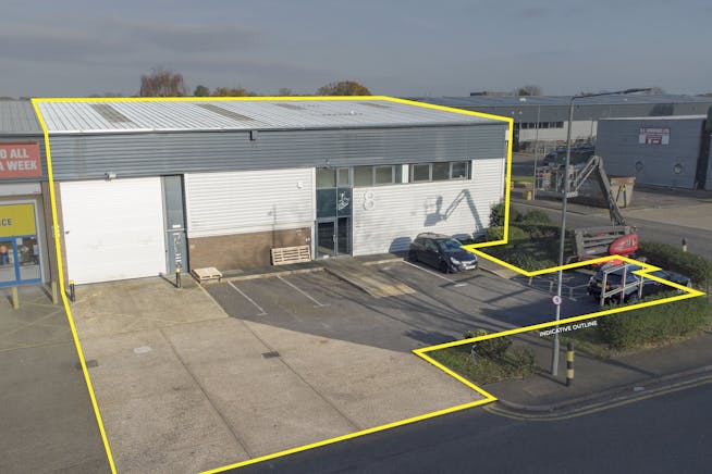 Unit 8 Hampton Business Park, Feltham, Trade Counter / Showroom / Industrial / Warehouse Lease Assignment - 1  Outlined.jpg