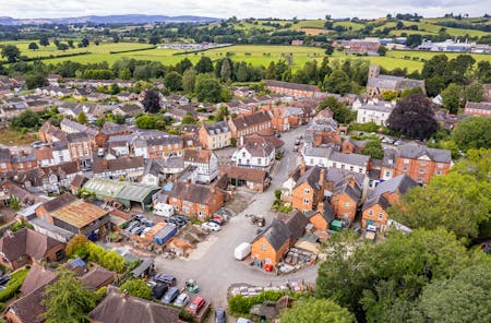 15, 19 & 19A Market Street, and 1, 2 & 3 Bell Yard, Tenbury Wells, Investment For Sale - DJI_0259.jpg