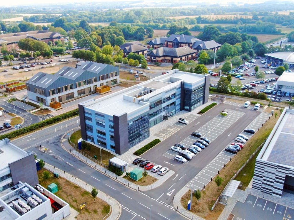 Innovox was completed in 2022 and whilst the space is currently fitted-out as a ready to occupy office, it also benefits from a high quality, lab ready, specification including:

- 4.2m slab to slab height
- Air Conditioning
- Raised access floors, with floor boxes
- Metal tile suspended ceilings with LED lighting
- Lab Enabled
- Over-sized 17 person passenger lift suitable for lab equipment
- 3 phase electricity supply
- Generous service provision via ducts and risers

Beyond this, the suite is currently laid out as a mixture of open-plan and partitioned accommodation providing excellent flexibility of use throughout, all enhanced by an abundance of natural light through expansive glazing. Office furniture within the space is available as part of a transaction with a full inventory to be confirmed.