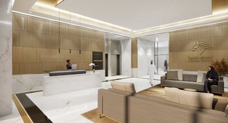 Westfield Riyadh, Riyadh, Office To Let - JR_GF TYPICAL OFFICE LOBBY02.jpg