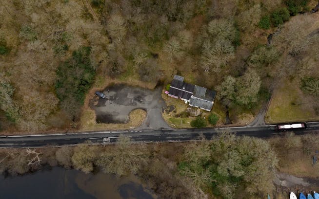 Land Development Opportunity, Former Bonnie Braes Cafe, Arrochar, Loch Lomond For Sale - DJI_0377.JPG
