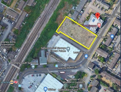 Land at 7-15 Oakfield Road, Penge, Crystal Palace, Land For Sale - Penge Arial View.png