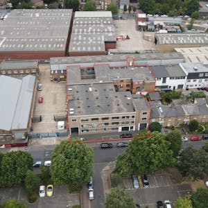 Chevron Apartments, 294-304 St. James's Road, London, Development For Sale - Chevron Apartments aerial with red line