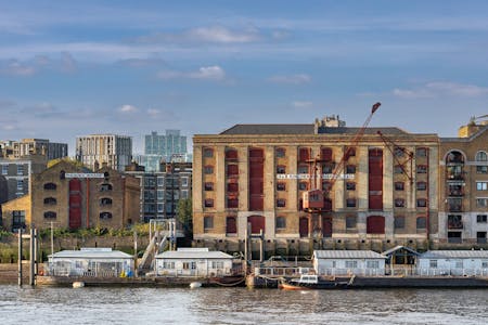 Wapping Waterfront, 101 and 103, the sites of 97 and 99 and 110B-120 (evens), London, Development Potential / Industrial For Sale - 26NOV 2024 VIEW FROM RIVER.jpg