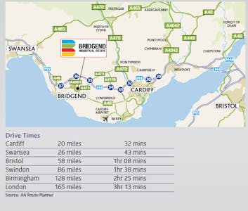 Unit 4, Kestrel Close, Bridgend, Industrial To Let - Drive times Bridgend Ind Est.png
