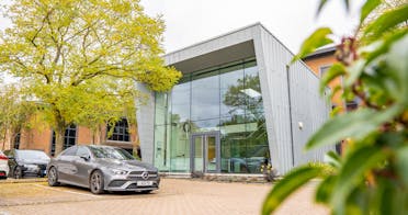 Lancaster Court, 8 Barnes Wallis Road, Fareham, Offices To Let - Lancaster Court Arrival Entrance.jpg - More details and enquiries about this property