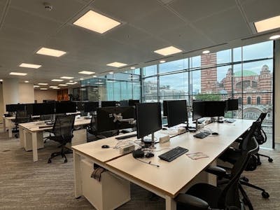 80 Victoria Street, London, Office To Let - 4th floor open plan desks with views of Cardinal Place.jpg