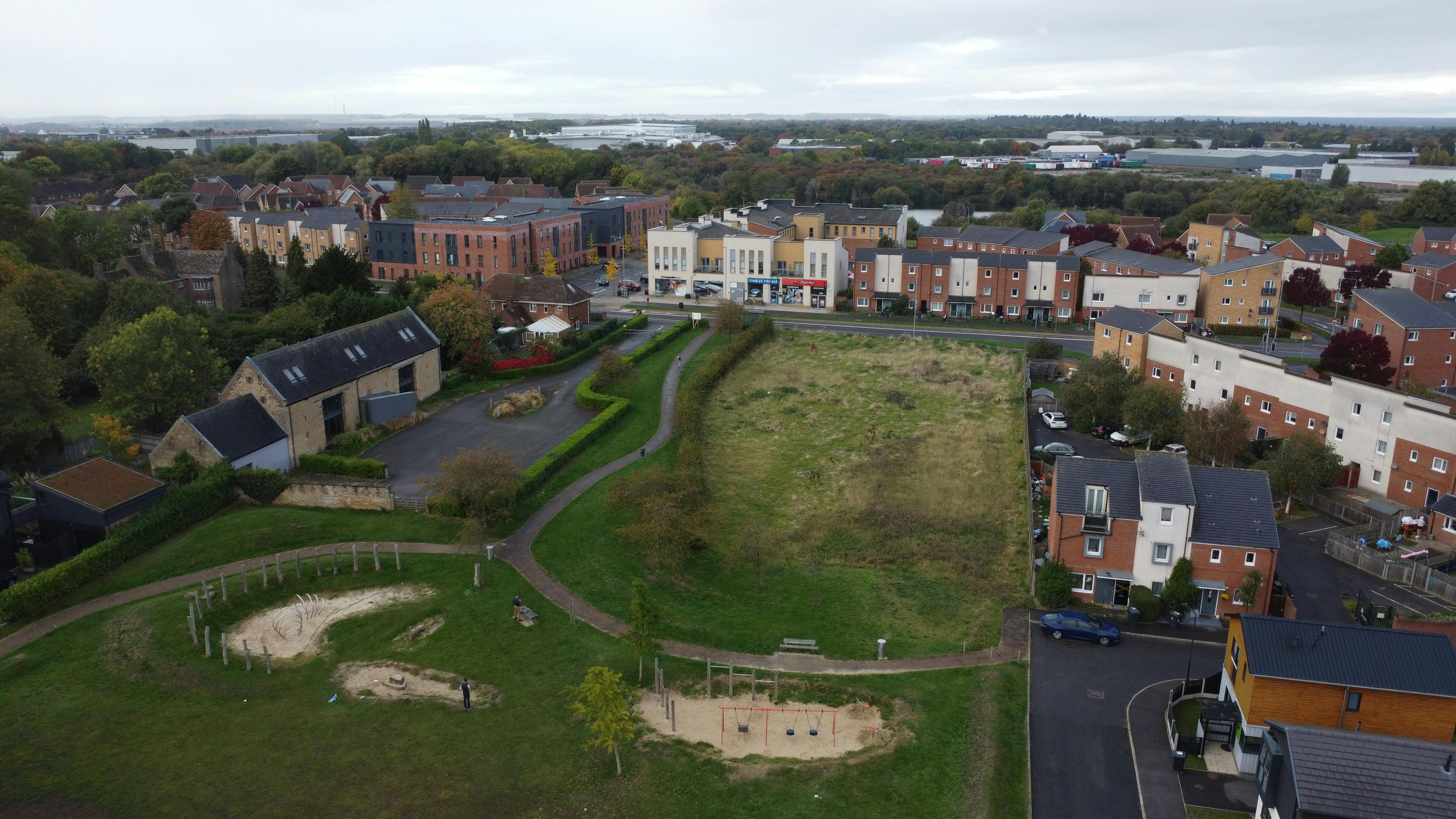 Land Parcel, London Road, Hempsted, Investment / Investment For Sale - DJI_0427.JPG