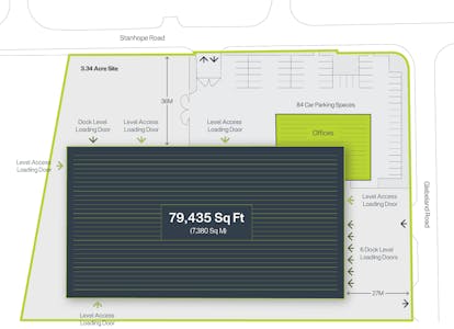 Access M3, Stanhope Road, Camberley, Industrial/Logistics / Industrial / Warehouse To Let - Site_Plan
