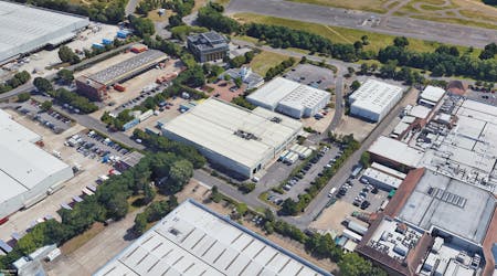 Brooklands Logistics Park, Weybridge, Industrial/Logistics / Industrial / Warehouse To Let - aerial west.jpg