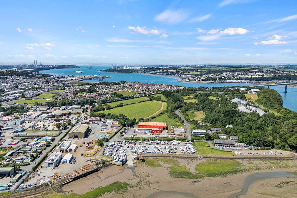 Development Sites at Llanion Hill - Overall Drone zoomee out.jpg