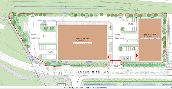 Ng2 Business Park, Nottingham, Distribution Warehouse / Land To Let / For Sale - Indicative shed plan.png