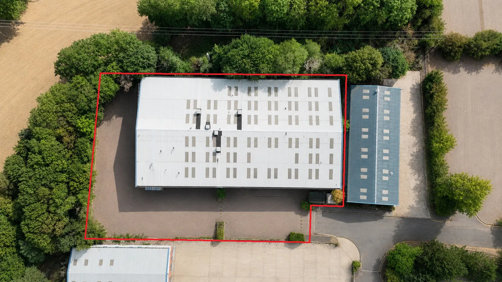 Senator House, Harlow, Industrial For Sale - Birds eye redlined.jpg