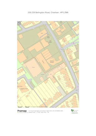 206-208 Bellingdon Road, Chesham, Development / Industrial For Sale - Promap of site.jpg