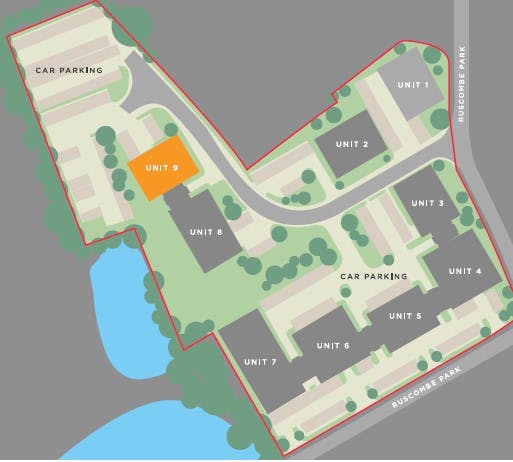 First Floor, Unit 9 The Pavilions, Twyford, Offices To Let - Estate Plan Unit 9.jpg